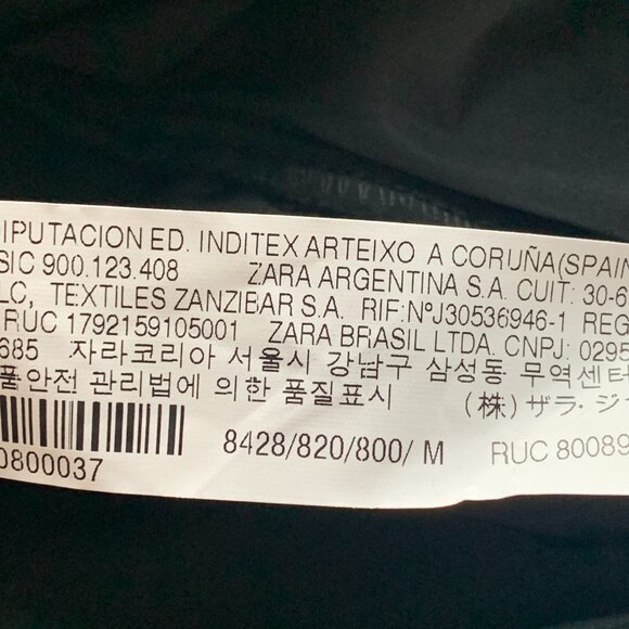 Zara Woman Black One-Shoulder Ruffle Mini Dress - Picture 9 of 10